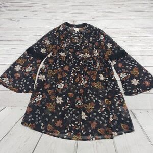Knox Rose Top Size XS Sheer Tunic Floral